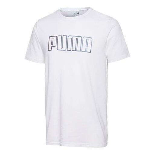 

Футболка basic logo tee 'white black' Puma, белый