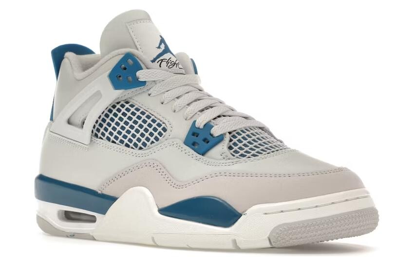 Jordan Air Jordan 4 Винтажные баскетбольные кроссовки женские, Gray/Blue — фото 3