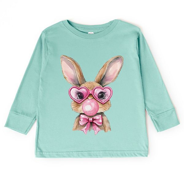 

Футболка с длинным рукавом Bunny sunglasses bubblegum The Juniper Shop, Seafoam