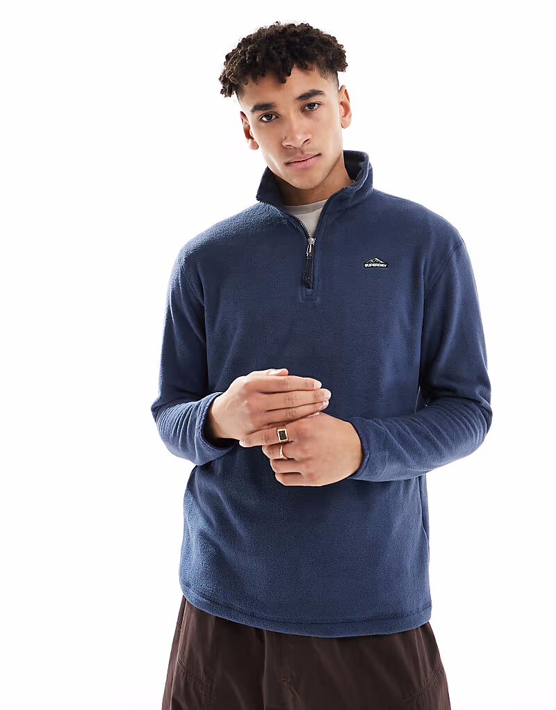 

Толстовка из флиса Superdry Lauren Navy Half Zip