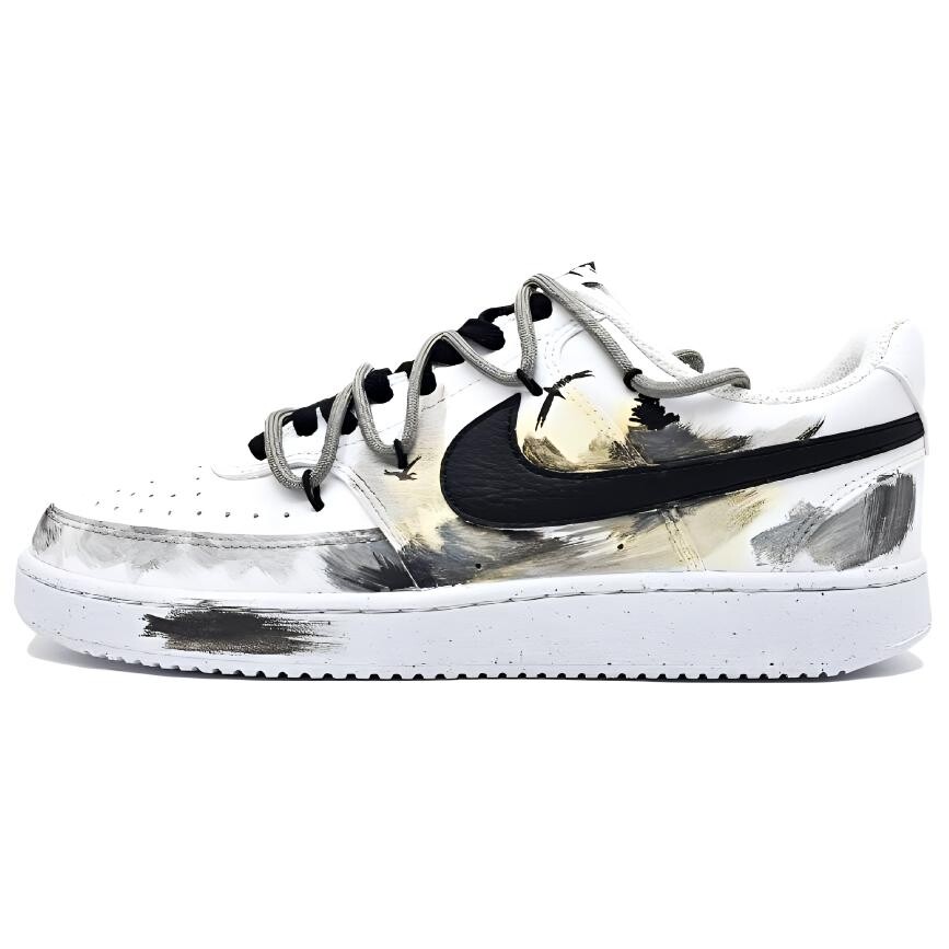

Кроссовки Nike Court Vision 1 Skateboarding Shoes Men Low-top Black/Yellow, черный/желтый