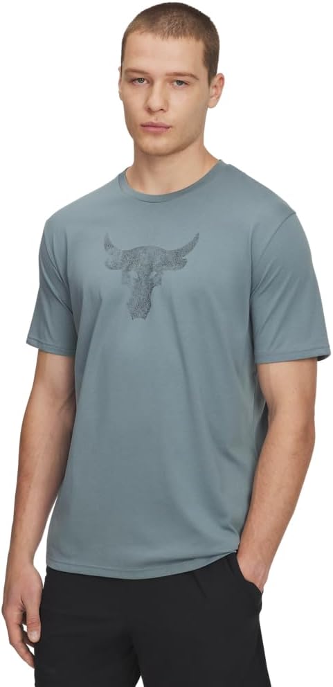 

Мужская футболка с коротким рукавом Under Armour Project Rock Payoff Graphic, (587) Jasper Blue/Black, Черный, Мужская футболка с коротким рукавом Under Armour Project Rock Payoff Graphic, (587) Jasper Blue/Black