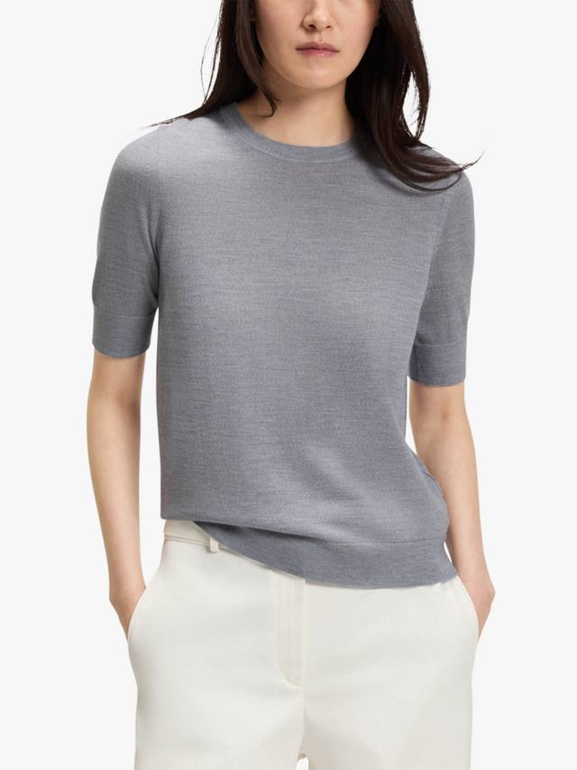 

BOSS водолазка с коротким рукавом из шерсти HUGO BOSS