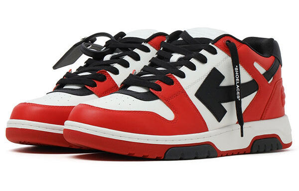 Кроссовки out of office low-top sneaker 'red black white' Off-White, красный — фото 2