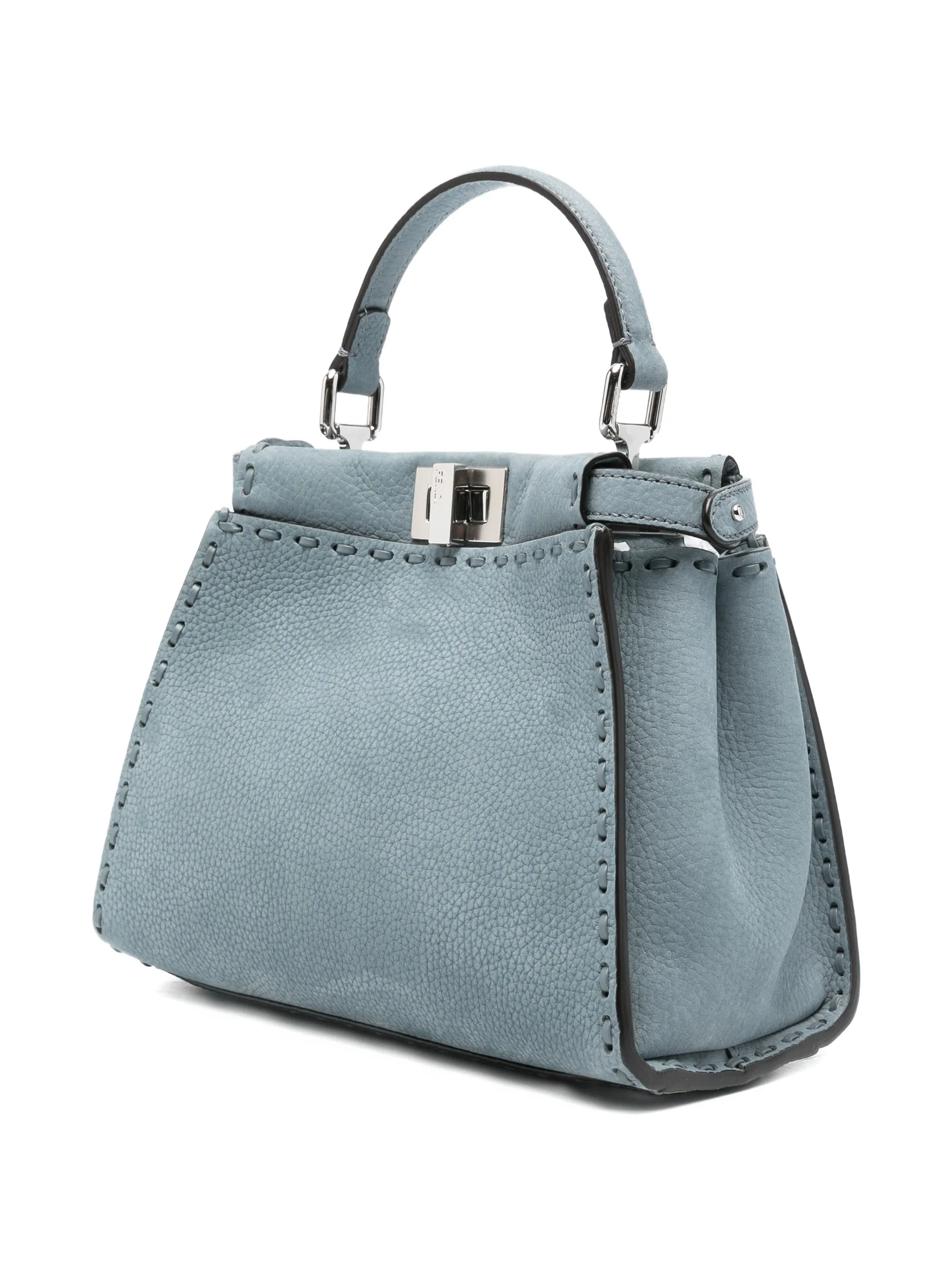 Маленькая сумка-тоут Peekaboo Fendi, синий — фото 3