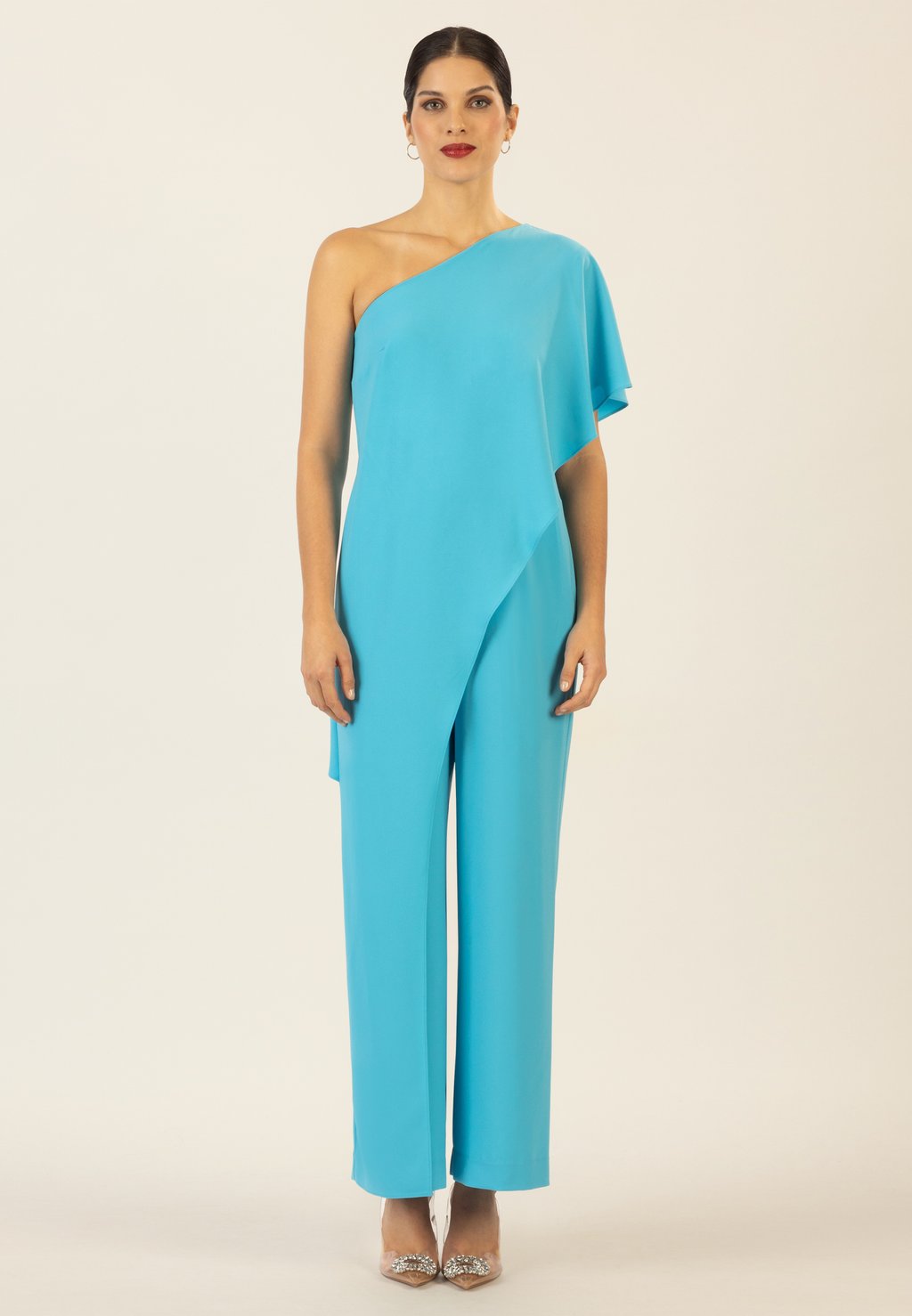

Комбинезон ONE-SHOULDER OVERALL Apart, светло-голубой