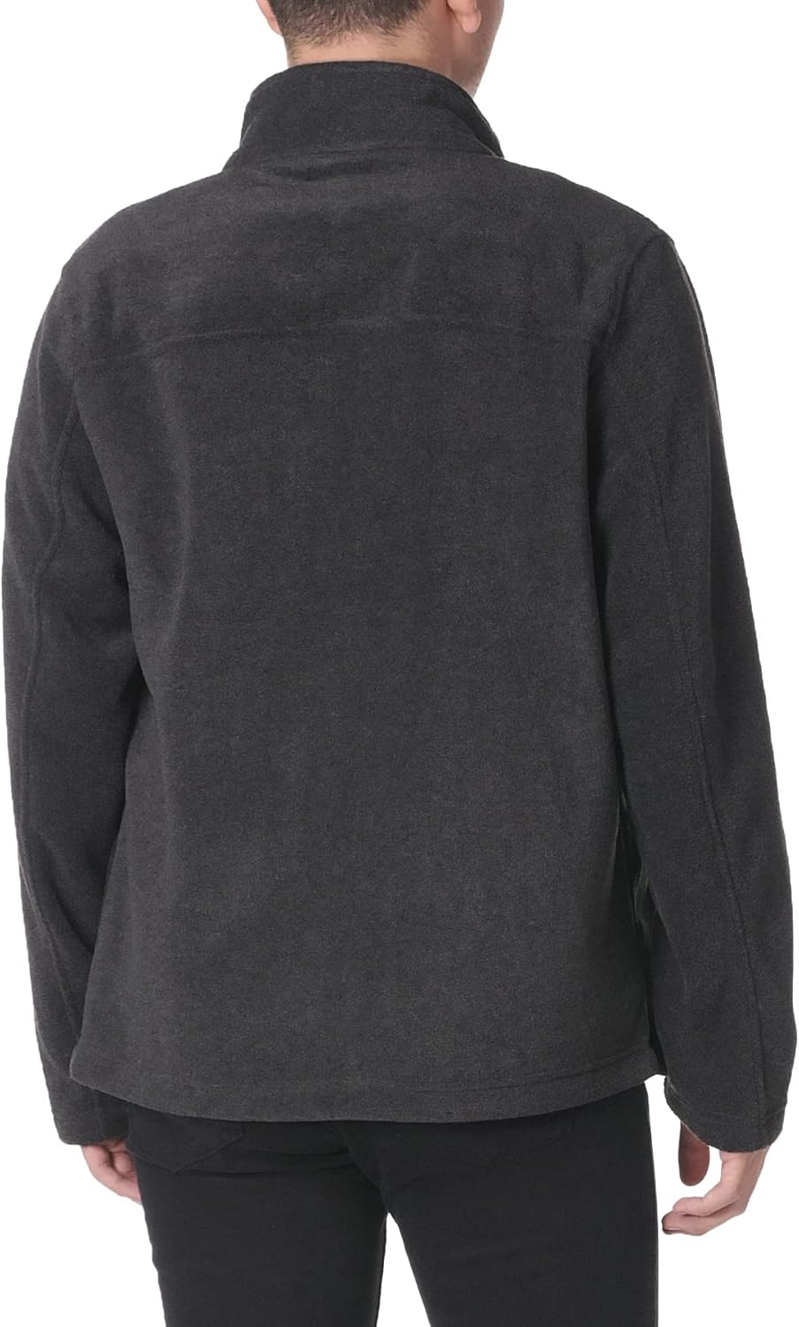 Мужская классическая флисовая куртка Tommy Hilfiger с застежкой-молнией спереди, Charcoal — фото 4