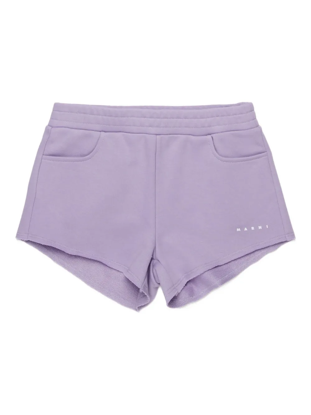 Шорты с карманами Marni Kids, фиолетовый