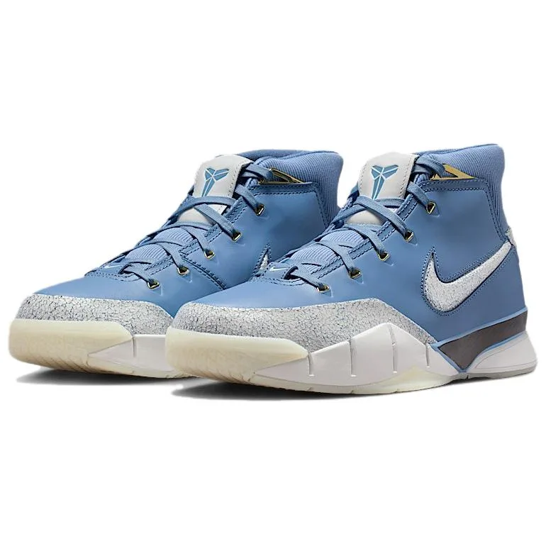 Nike Кроссовки баскетбольные Zoom Kobe 1 Support Rebound High top Vintage Men's Blue — фото 3