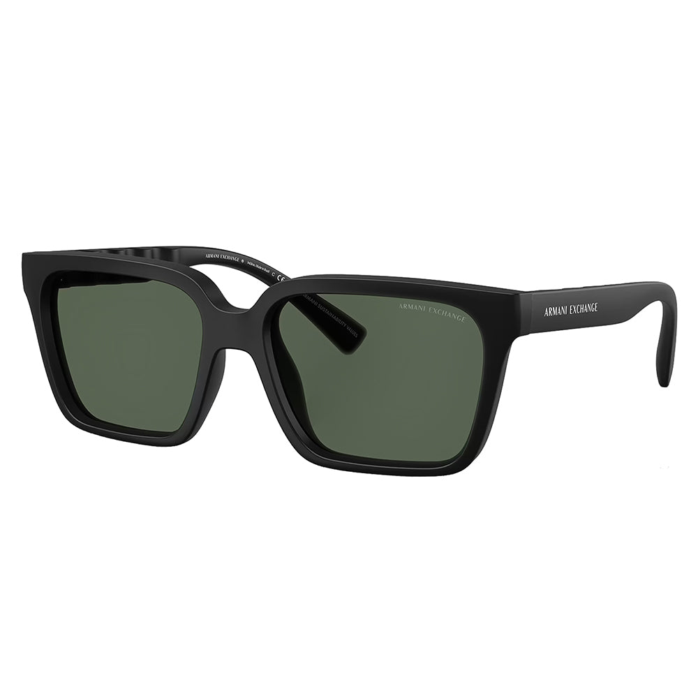 

Armani Exchange AX 4147S 807871 56 мм унисекс квадратные солнцезащитные очки, цвет matte black