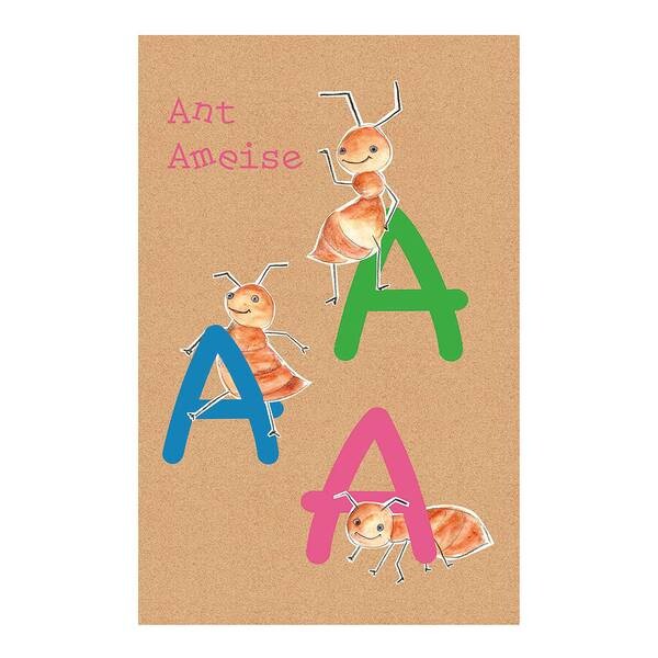 

Фреска Komar ABC Animal A, разноцветный