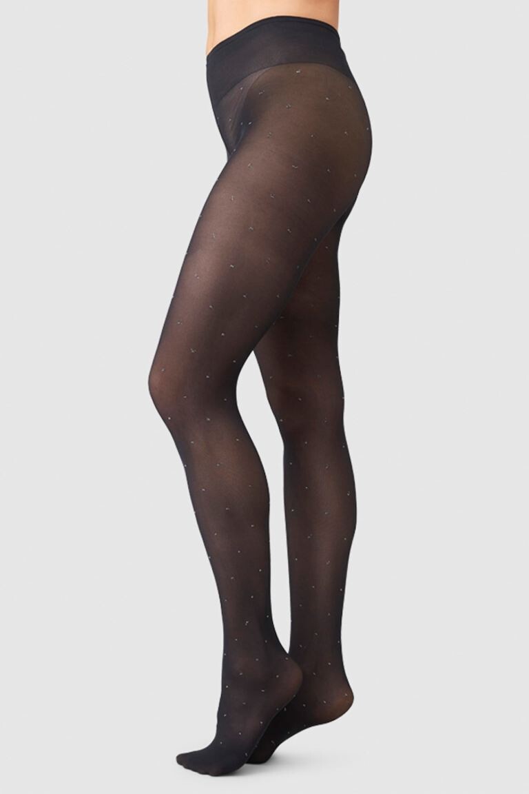 

Колготки Filippa в горошек 50 ден Swedish Stockings, черный