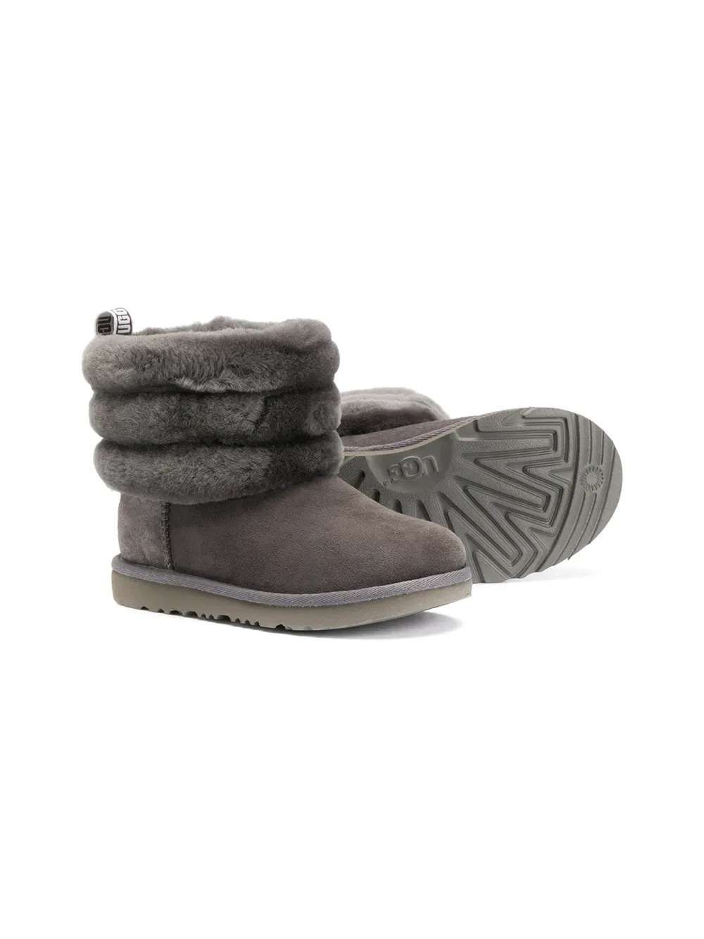 Замшевые ботильоны Ugg Kids, серый — фото 2