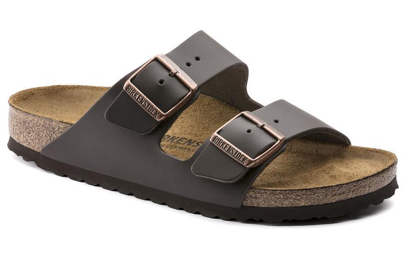 Аризона Сандалии с двумя ремешками Birkenstock, Тёмно-коричневый — фото 2