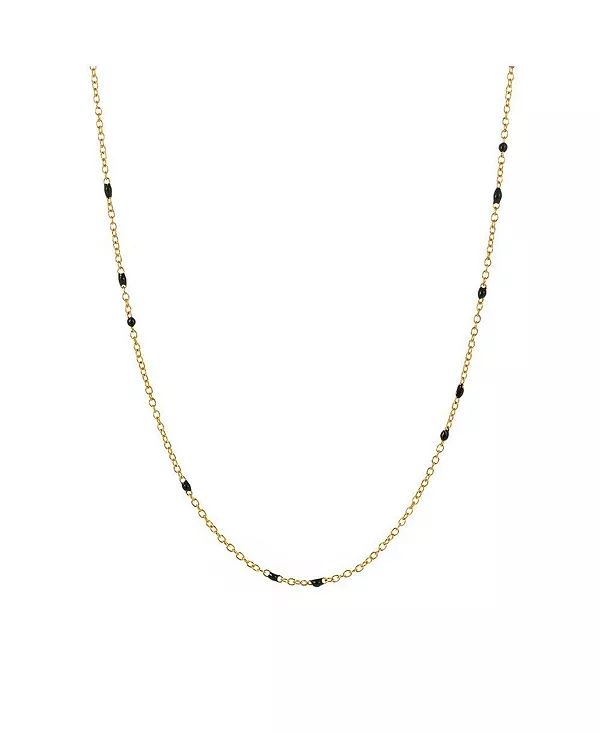 

Ожерелье из бисера оникса Hollywood Sensation, gold