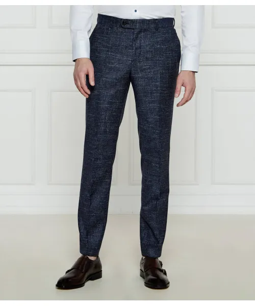 

Шерстяные брюки h-genius-251 Slim fit Boss, синий