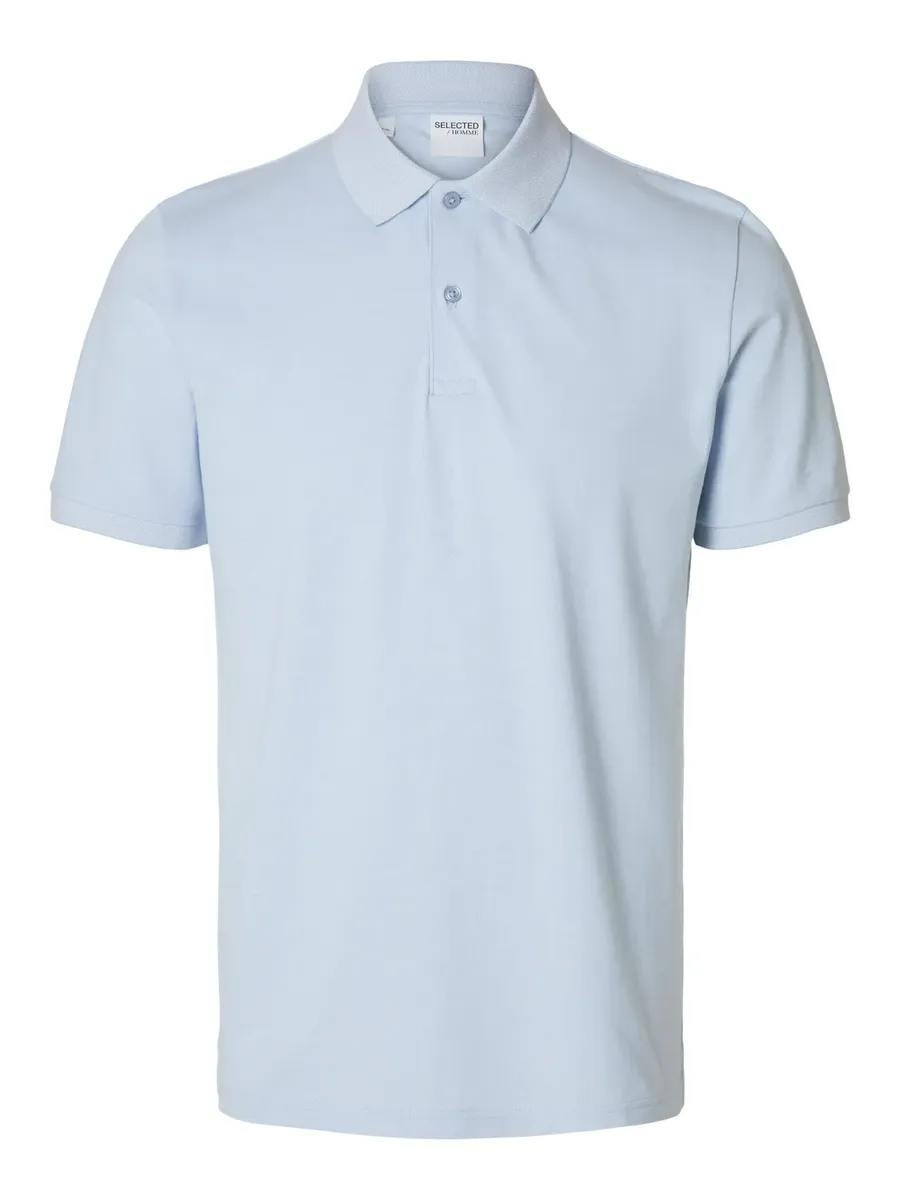 

Рубашка поло SELECTED HOMME "SLHSLIM-ATLAS EMB SS POLO", синий