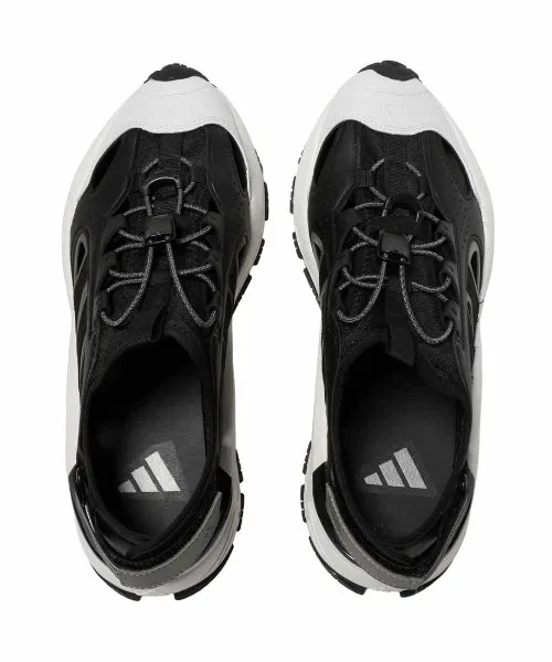 Унисекс сандалии adidas с регулируемым ремешком чёрно-белые — фото 4