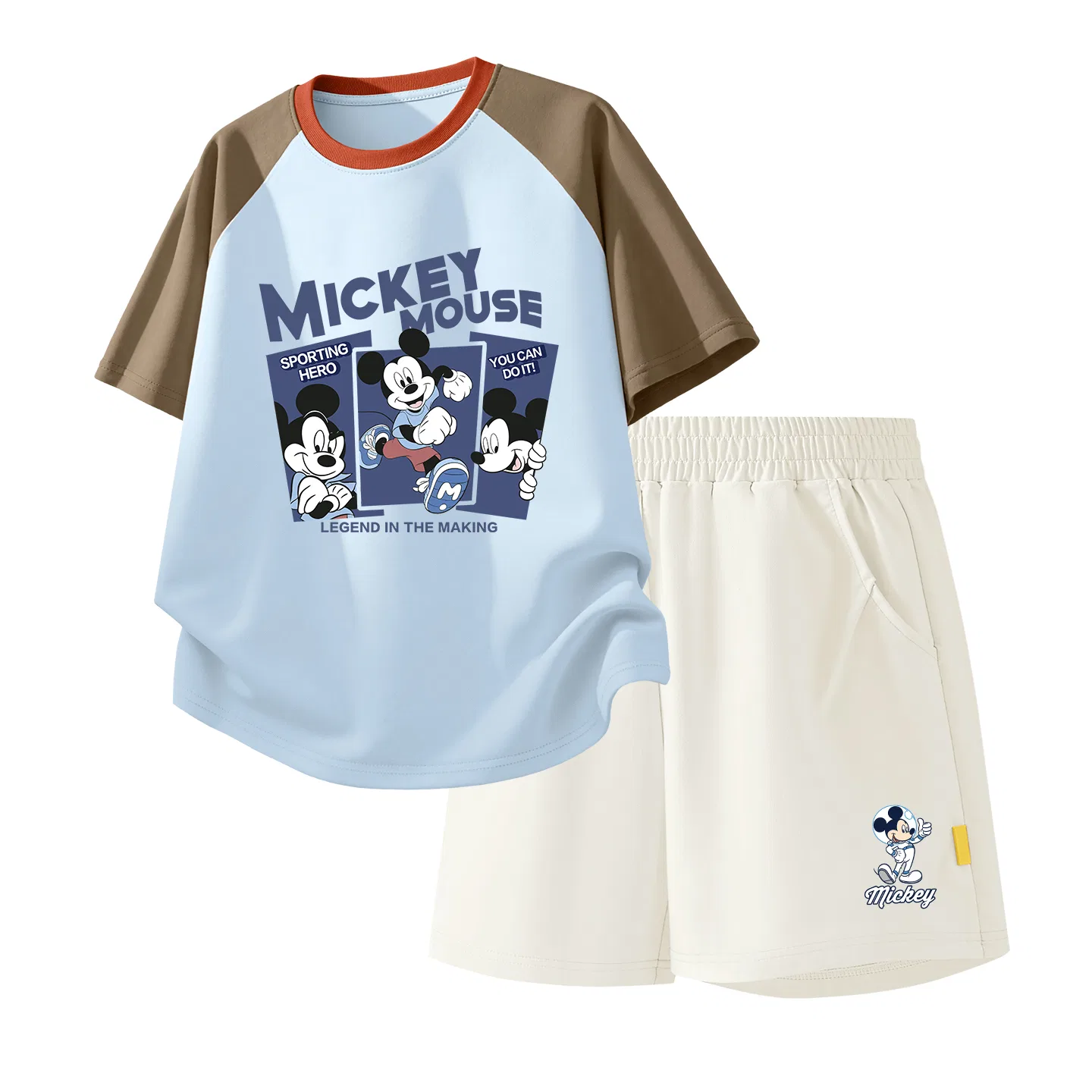 Детская повседневная спортивная футболка с круглым вырезом Disney, Astronaut K Dark Indigo Blue+Astronaut K_Right Lower Mist White