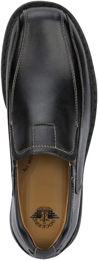 Лоферы кожаные DOCKERS Agent Black — фото 2