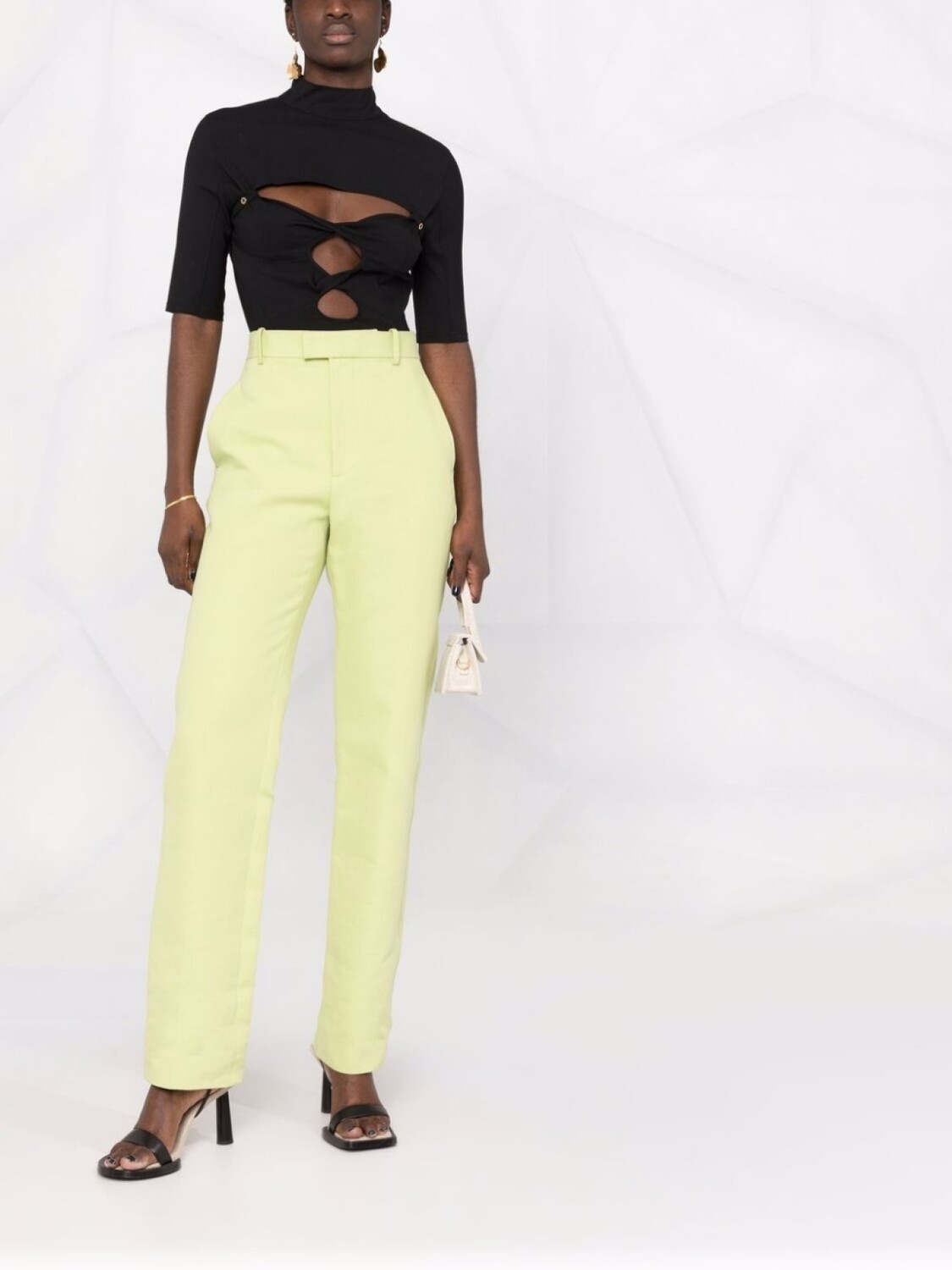 

Jacquemus топ с открытой спиной и короткими рукавами, черный