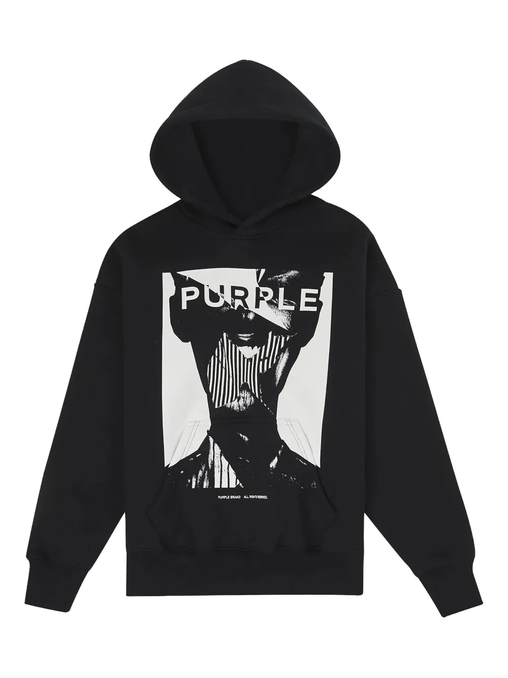 

Худи с графическим принтом Purple Brand, черный