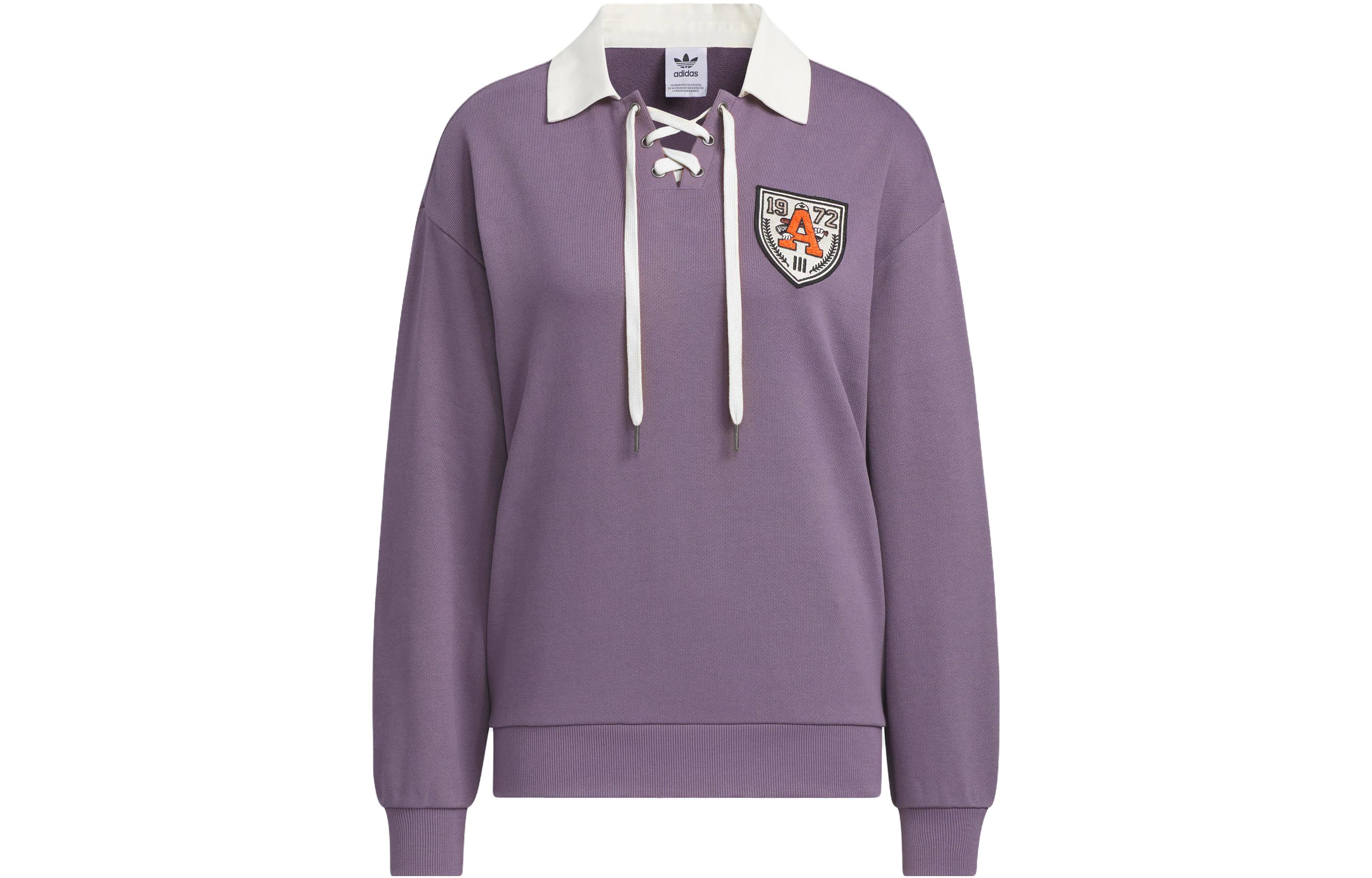 Свитшот Women's Violet Adidas Originals, темно-серый — фото 3