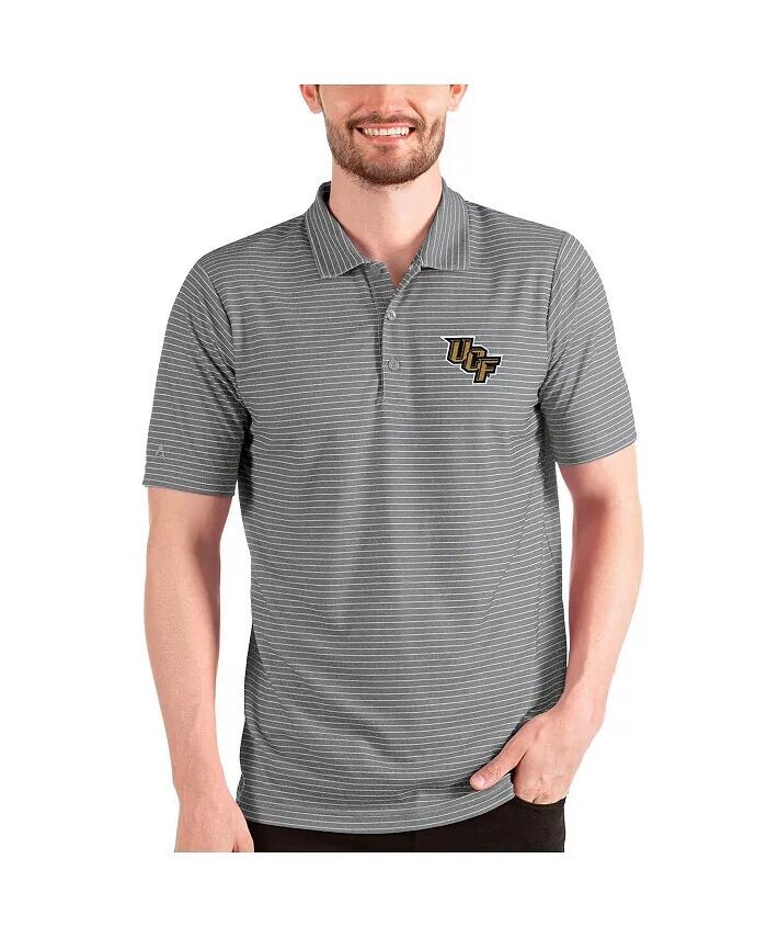 

Мужское поло UCF Knights Esteem из стали/белого цвета Antigua