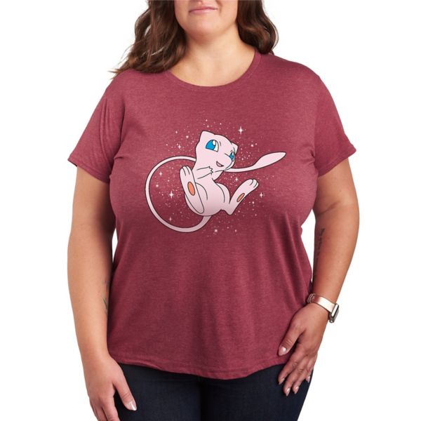 

Женская футболка Pokemon Starry Mew Licensed Character, красный