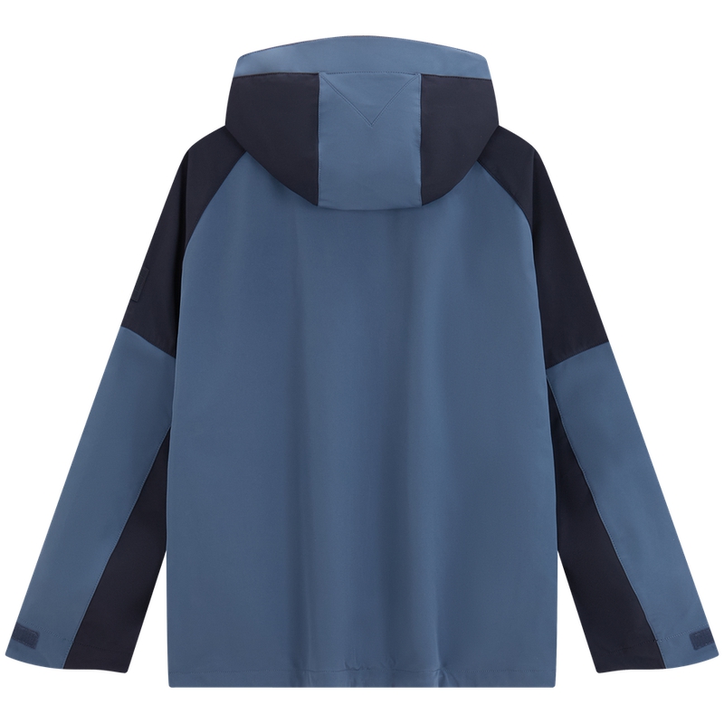 Tommy Hilfiger Куртка мужская синяя и тёмно-синяя разноцветная DBZ, Blue & Navy Blue Multicolor DBZ — фото 2
