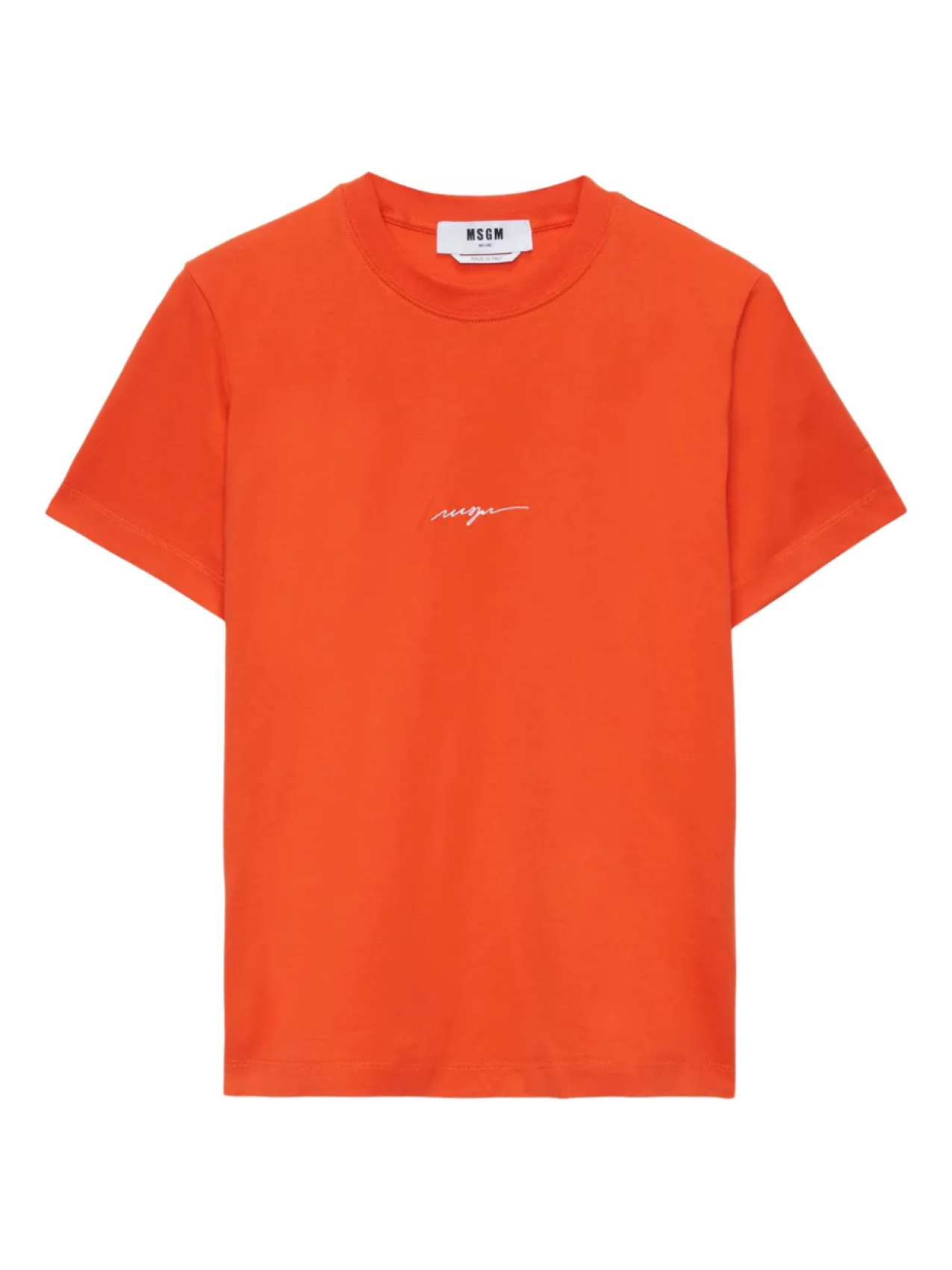 

Футболка из хлопка с логотипом MSGM, оранжевый