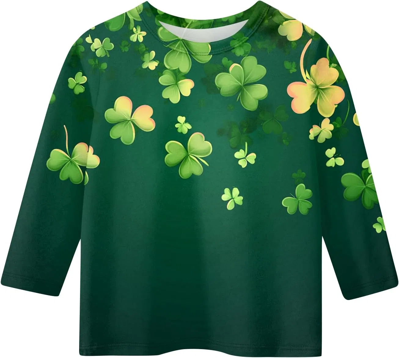 Футболка оверсайз с принтом St. Patrick's Day, Generic, 3-fluorescent Green — фото 3