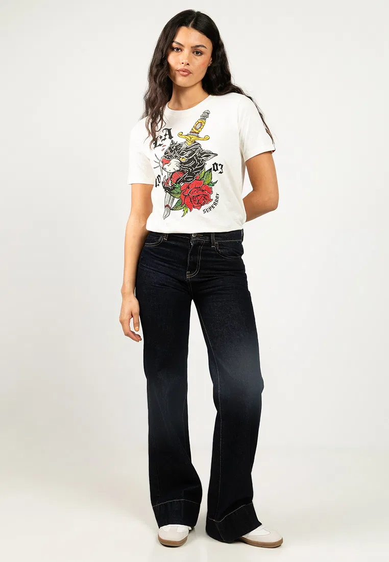 Футболка, свободный крой, Neo Trad Tattoo, белый Superdry — фото 4