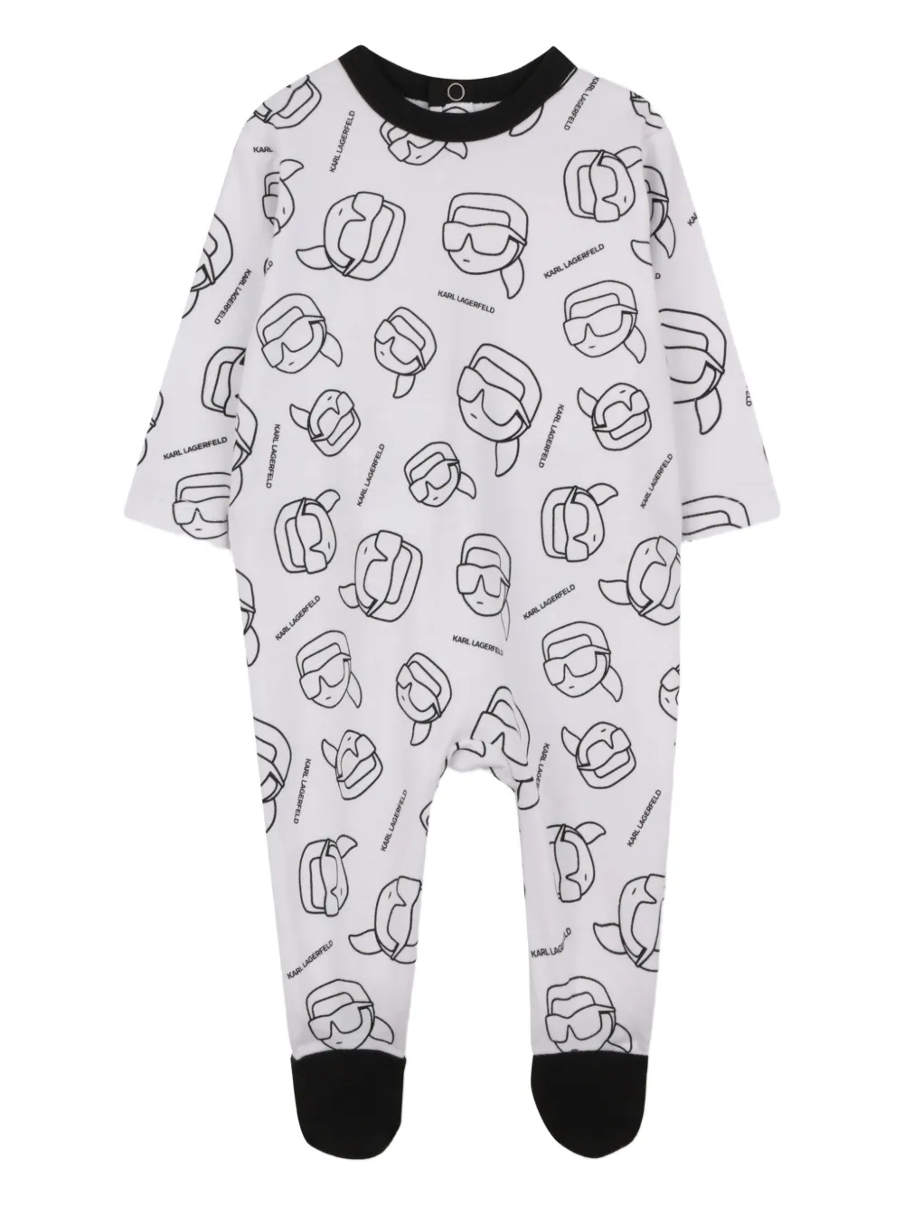 Набор детских бодиков Ikonik Karl Karl Lagerfeld Kids, белый — фото 3