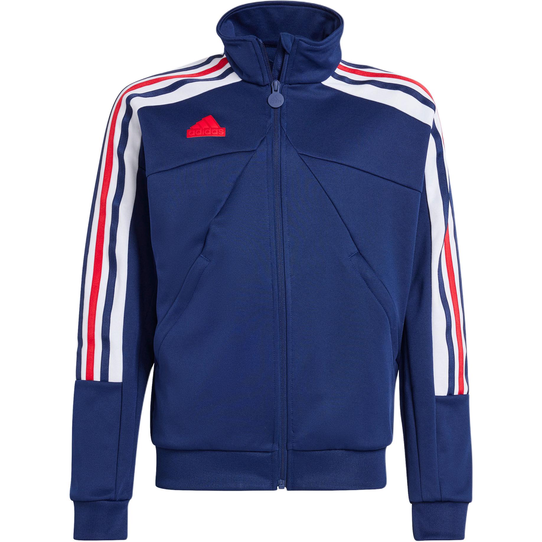 Куртка Adidas TIRO NATIONS PACK TRACK Синий/Белый/Светло-алый Подростковая — фото 2