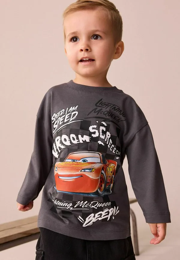 Рубашка с длинным рукавом disney cars, стандартного кроя. Next, Charcoal Grey — фото 2