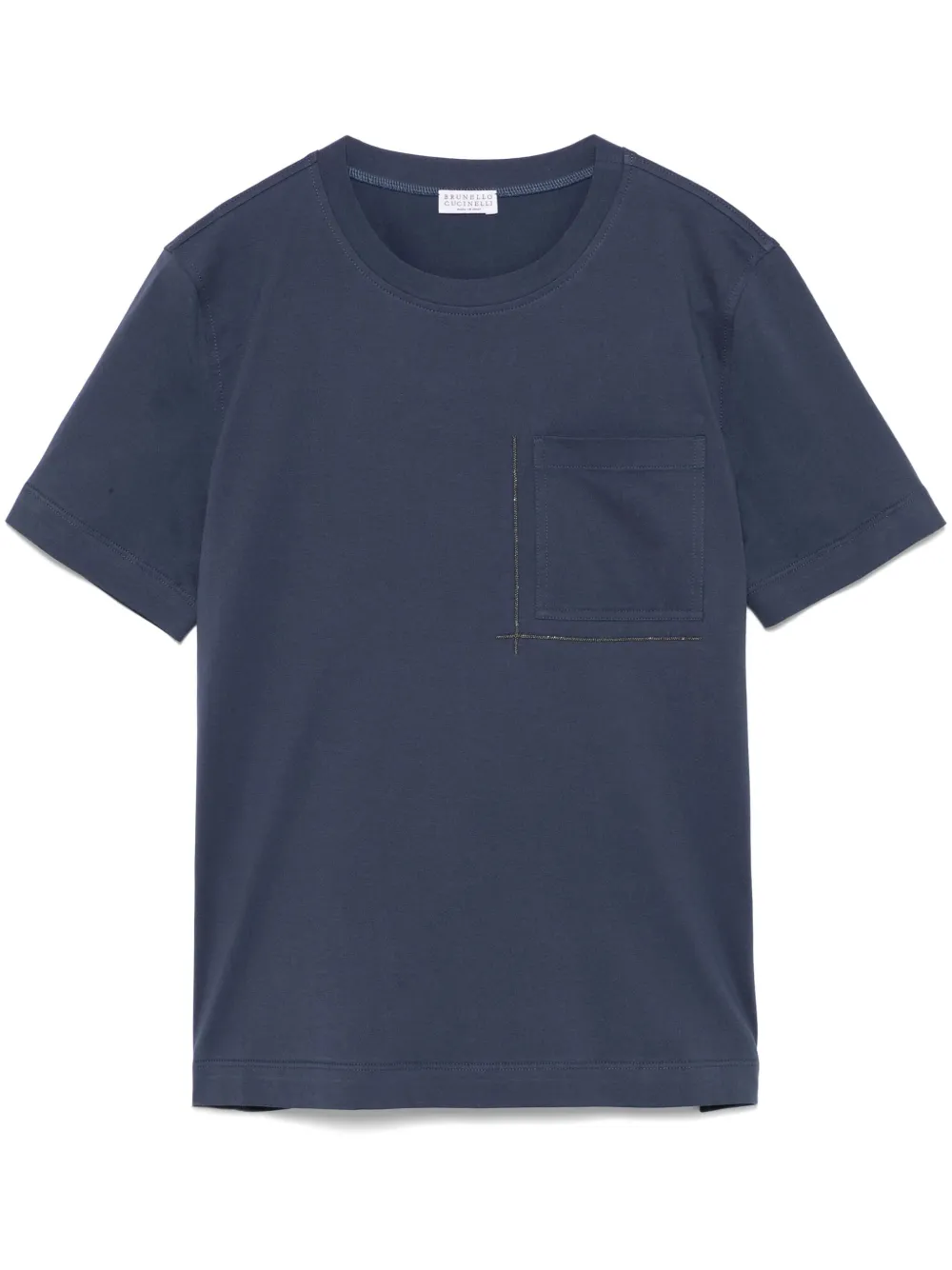 

Футболка с декором Monili Brunello Cucinelli, синий