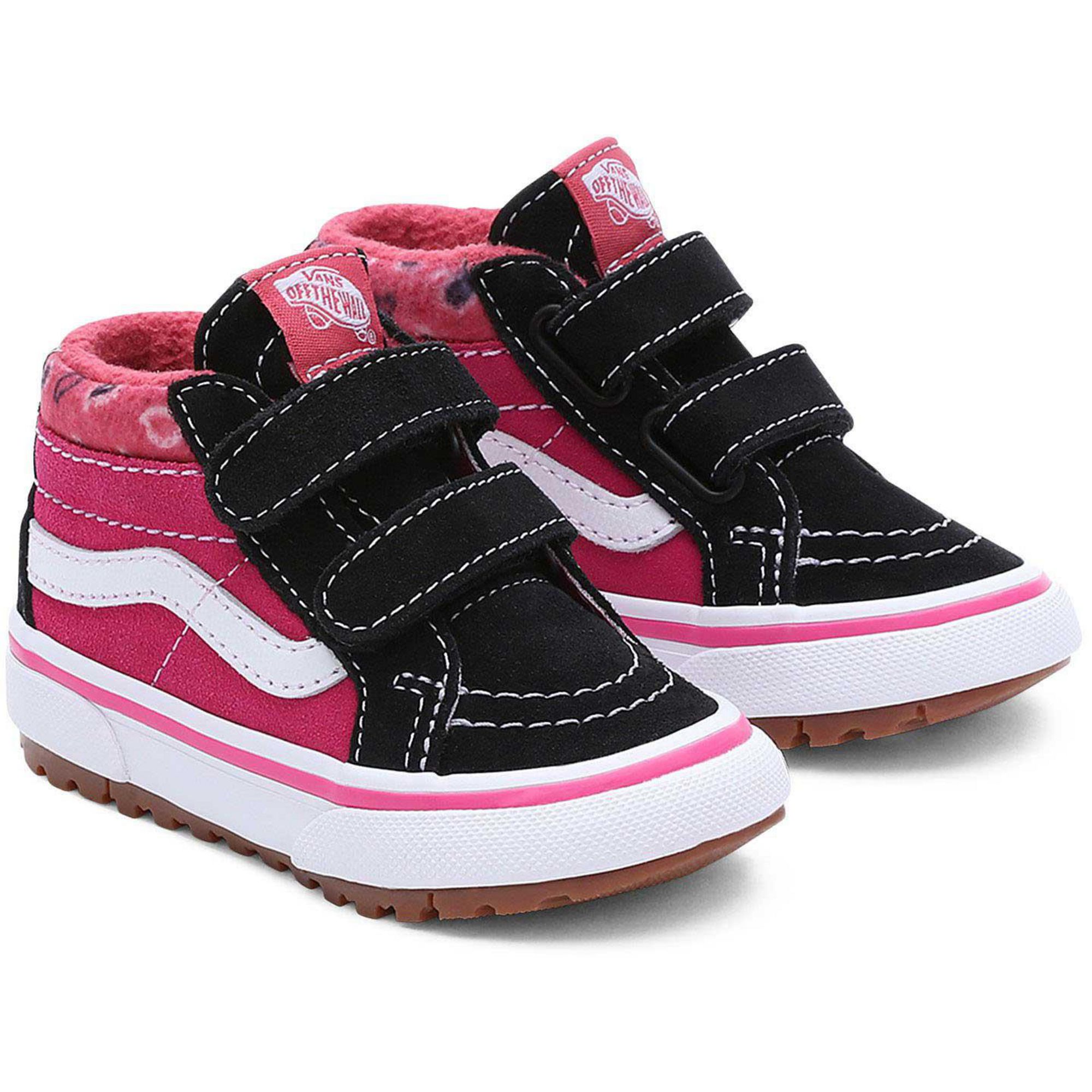 Детские повседневные кроссовки SK8-Mid Reissue V MTE-1 Vans, Black/Pink — фото 3