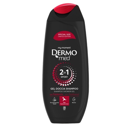 Гель-шампунь для душа 2 в 1 250 мл Sport с пантенолом Dermomed