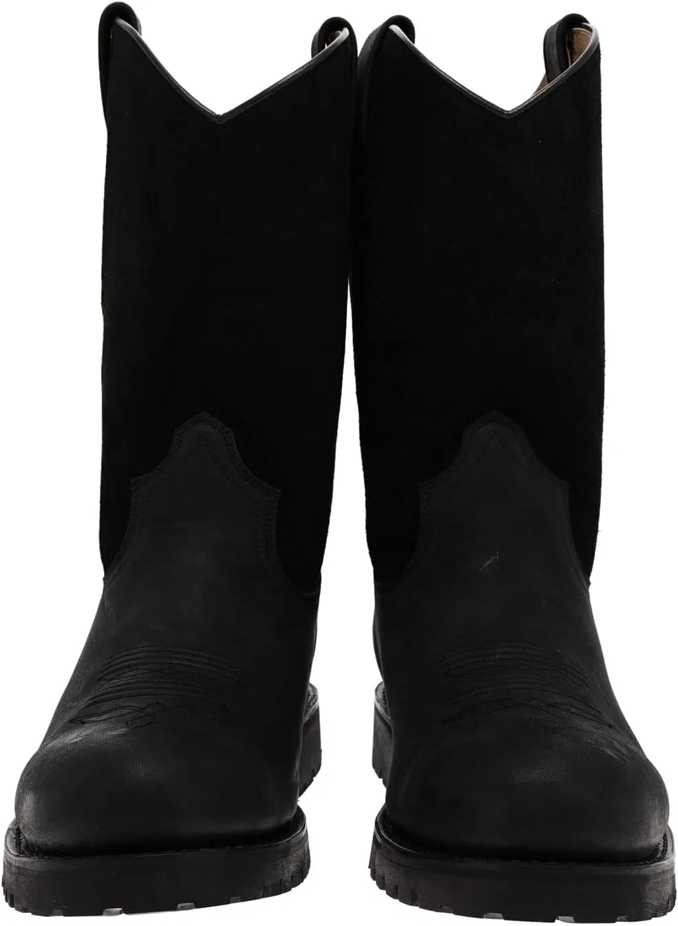 FB Fashion Boots Мужские ковбойские ботинки SPURS Черные кожаные ботинки Ботинки для верховой езды в стиле вестерн — фото 3