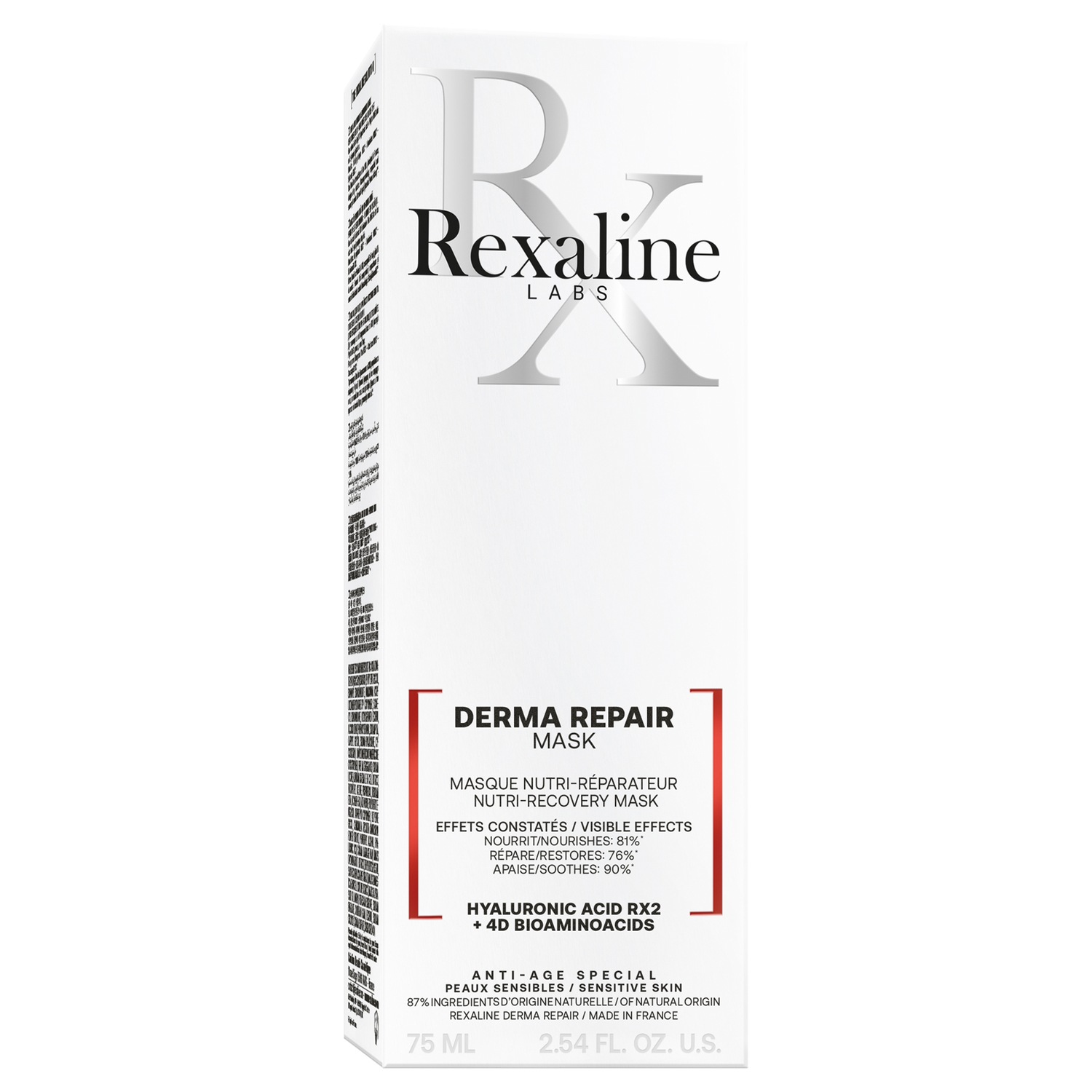 Маска для лица Rexaline — Feuchtigkeitsmaske derma repair mask , объем, 75 мл — фото 3