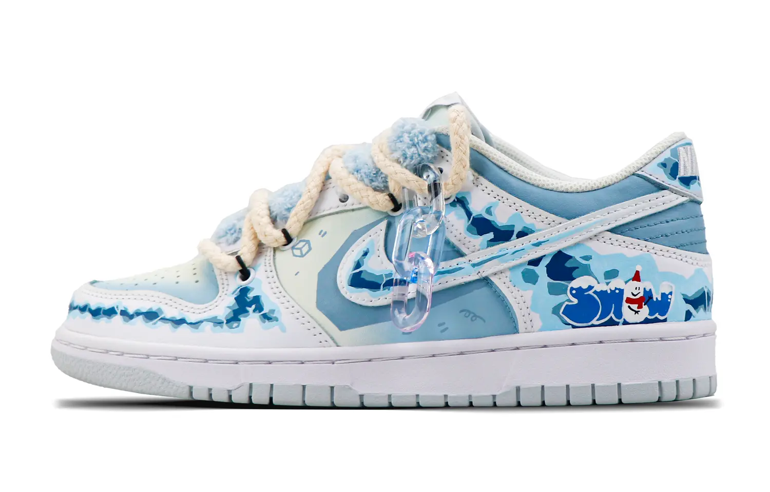 

Кроссовки Nike Dunk Skateboard Shoes Men Low-Top White Blue