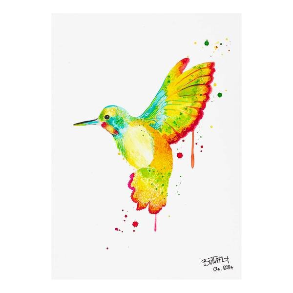 

Картина на холсте A.S. Création Hummingbird цвет mehrfarbig/weiß