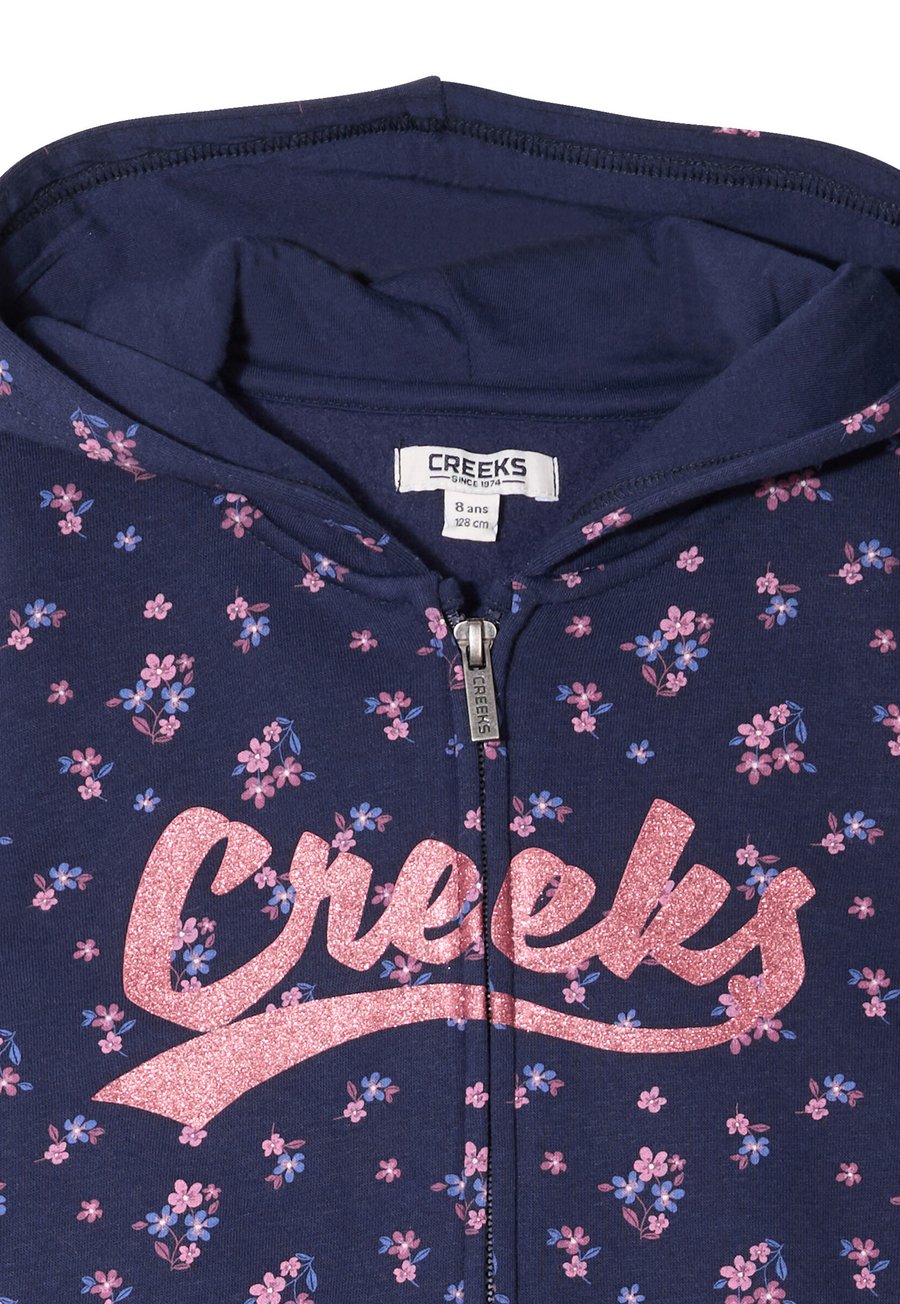 Толстовка Creeks AMERICAN INSPIRATION FASHION COOL EASY MIT REISSVERSCHLUSS UND KAPUZE, Bleu Marine/Dark Blue — фото 3