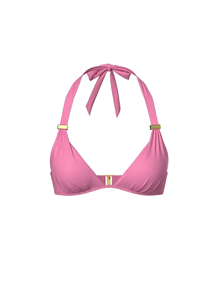 Основной топ от бикини Harlow с завязками на шее и эффектом пуш-ап Victoria'S Secret Swim, Pink Sugar — фото 3