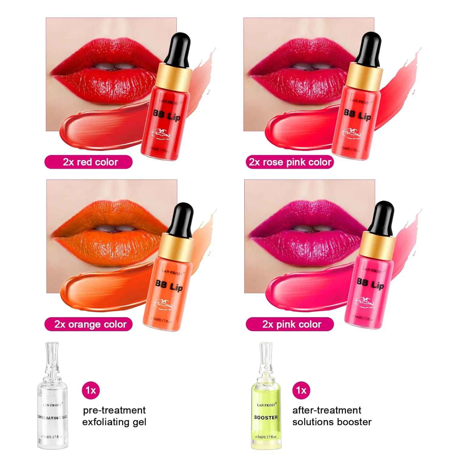 Набор сывороток для губ BB Lip Glow Ampoule Serum Starter Kit ‎Tresson — фото 2