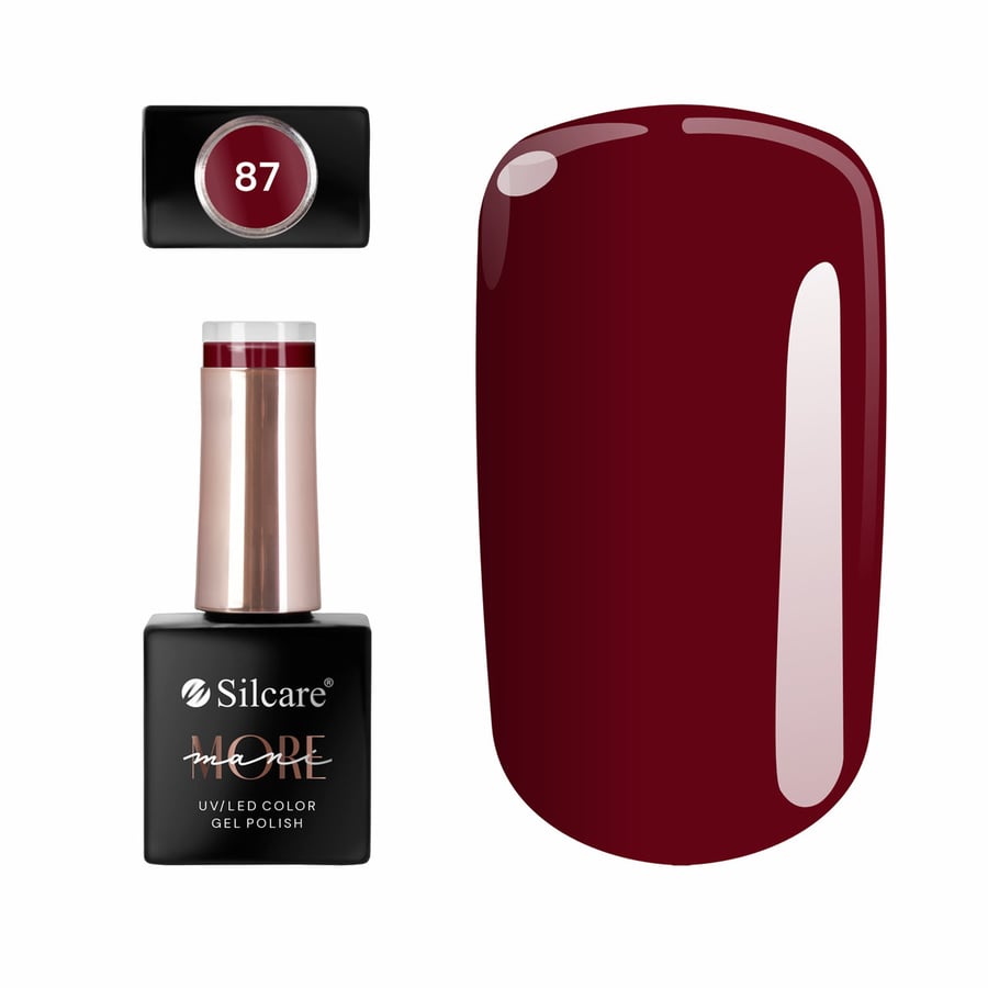 

Гибридный лак maniMORE 87 10 г Красный Silcare