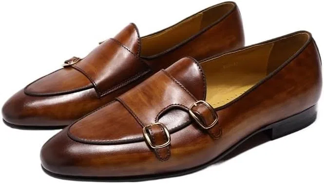 Лоферы винтажные Men's Vintage Spike Dress Loafers, коричневый DHFIRUFSHLO