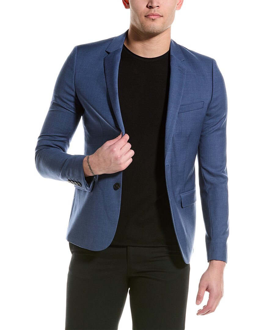 

Шерстяной пиджак Kooples The Kooples, синий