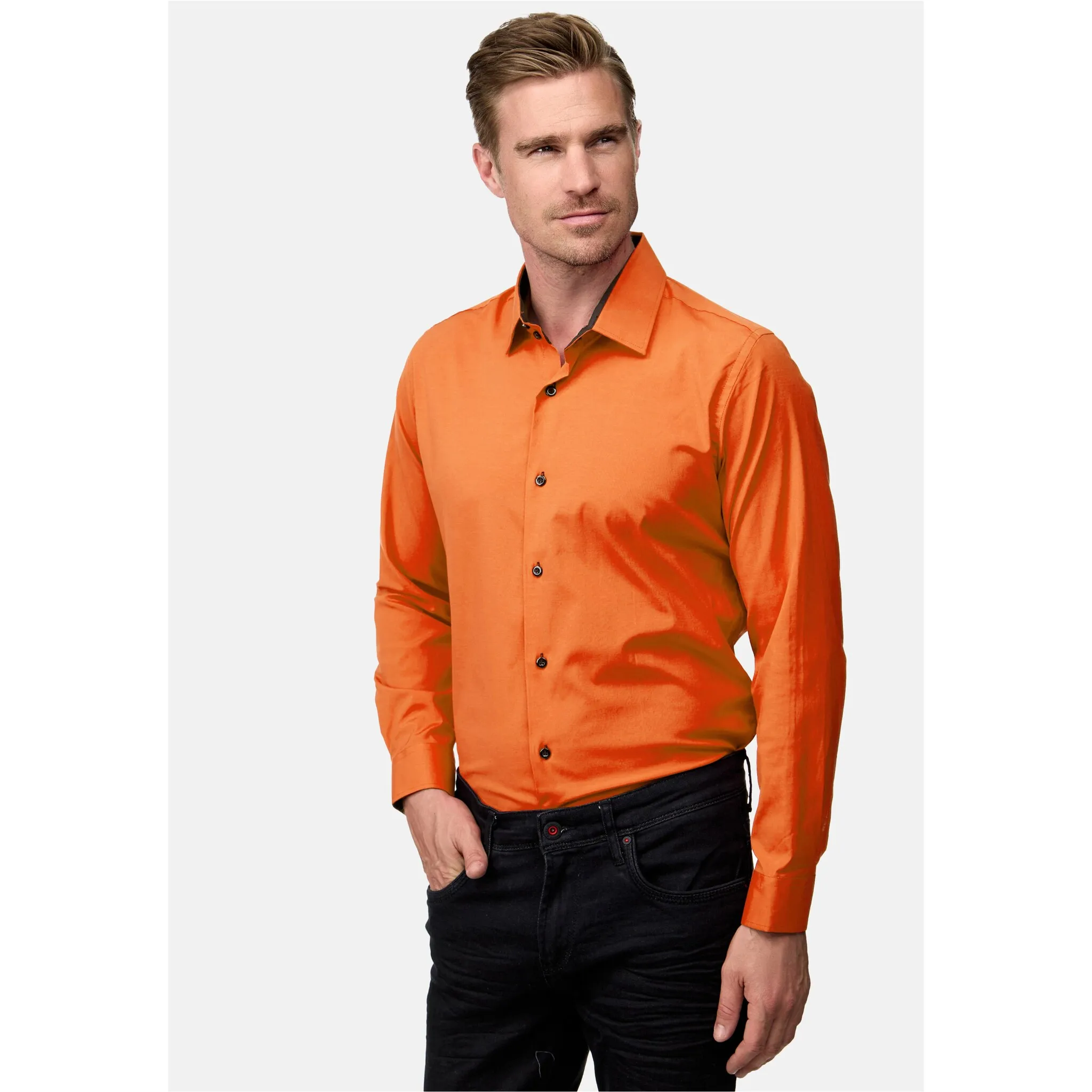 

Рубашка с длинными рукавами Rusty Neal, жилетом и галстуком, цвет Orange